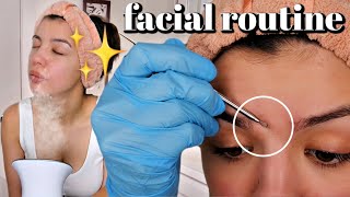 DIY FACIAL ROUTINE AT HOME FOR CLEAR SKIN!