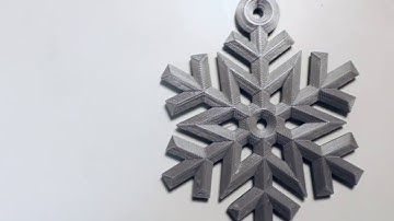 Time-lapse of a Snowflake 3D-Print