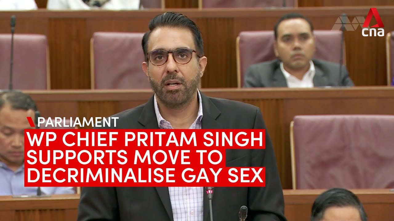 Pritam Singh speaks in debate on repealing Section 377A - YouTube