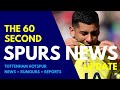 THE 60 SECOND SPURS NEWS UPDATE Mikey Moore on Returning, "£300M Needed at Tottenham!" Melia, Romero