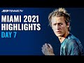 Medvedev Takes on Tiafoe; Korda Challenges Schwartzman | Miami 2021 Highlights Day 7