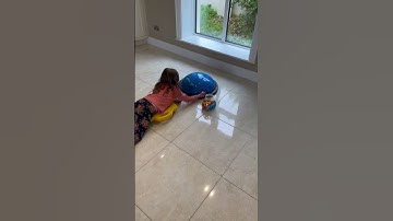 Scooter board, balance ball & suckers. Motor planning, hand strength, grasping skills, sensory input