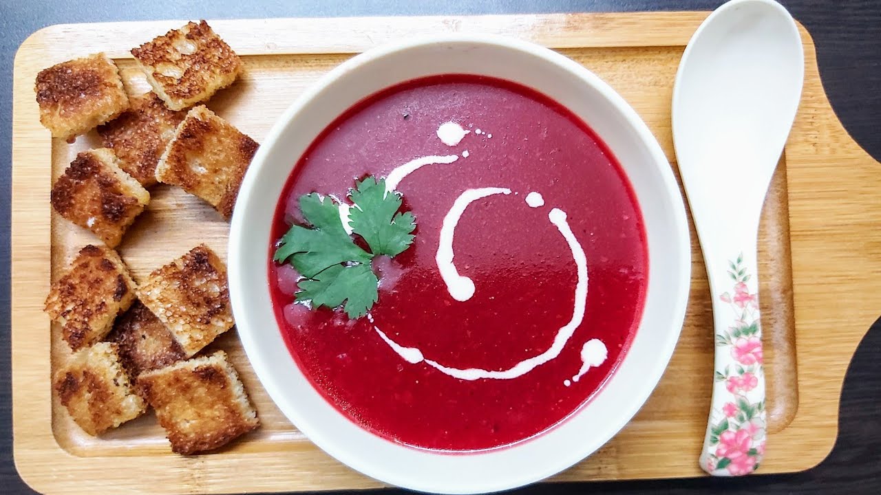 TOMATO AND BEETROOT SOUP | healthy veg soup recipe for weight loss ...