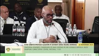 Cat Matlala: Sangoni and Malema together with Chair assures him of parliamentary immunity.