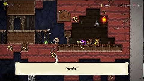 Spelunky 2: How to Rob Shopkeepers with Only a Whip