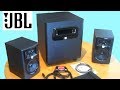 Setup & Review JBL 305p MKII with LSR310s Subwoofer comparison to Klipsch 2.1 Pro Media PC Speakers