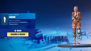 NOVA SKIN FLOCADA FORTNITE NOVA  DANÇA SININHO FORTNITE NOVA LOJA FORTNITE HOJE 21/12 LOJA DE ITENS