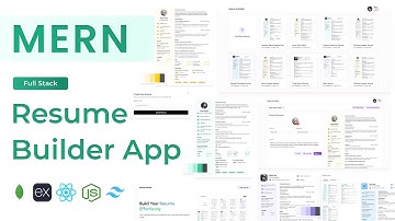 Build a MERN Stack Resume Builder | React, Node.js, MongoDB, Express | Full-Stack Project