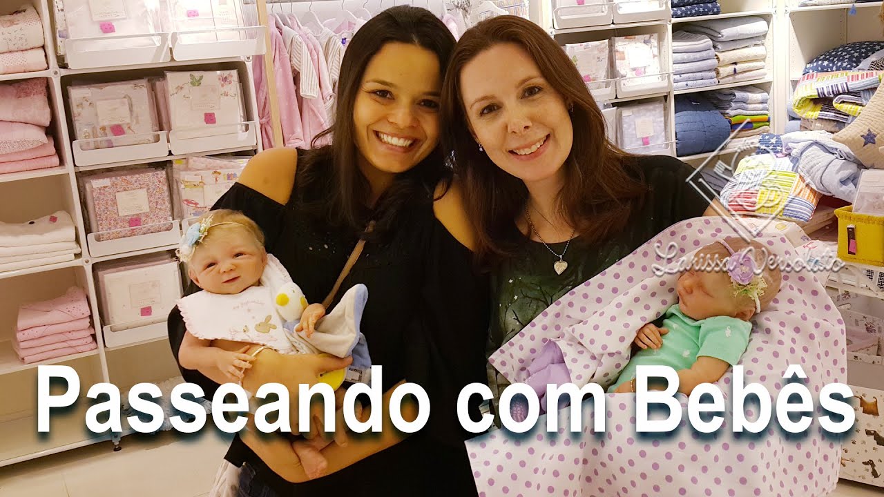 Cegonhas Passeando com Bebês Reborn no Shopping Iguatemi de Brasília 