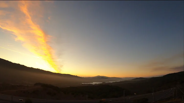 20191026 Sunset at Ralph D  Percival Memorial Vista Point