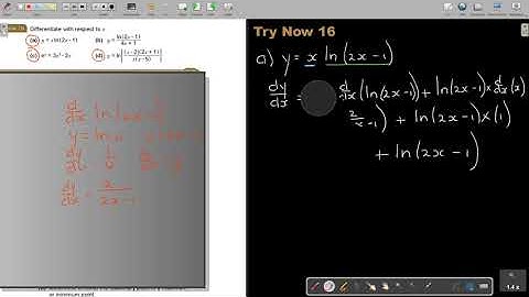 11 16   Further Differentiation   Derivatives of Natural Logarithmic Functions   Part 3