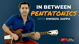 In Between Pentatonics with Dweezil Zappa - Guitar Lesson - JamPlay