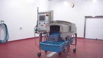 Automatic Industrial One-Way Cheese Cuber - Deville Technologies