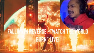 Falling In Reverse - "Watch The World Burn" LIVE! The Popular Monstour  | first time watching |