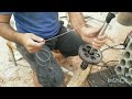 My new idea of homemade hand powered drill- yo yo drill- vs sds power drill - fast competition