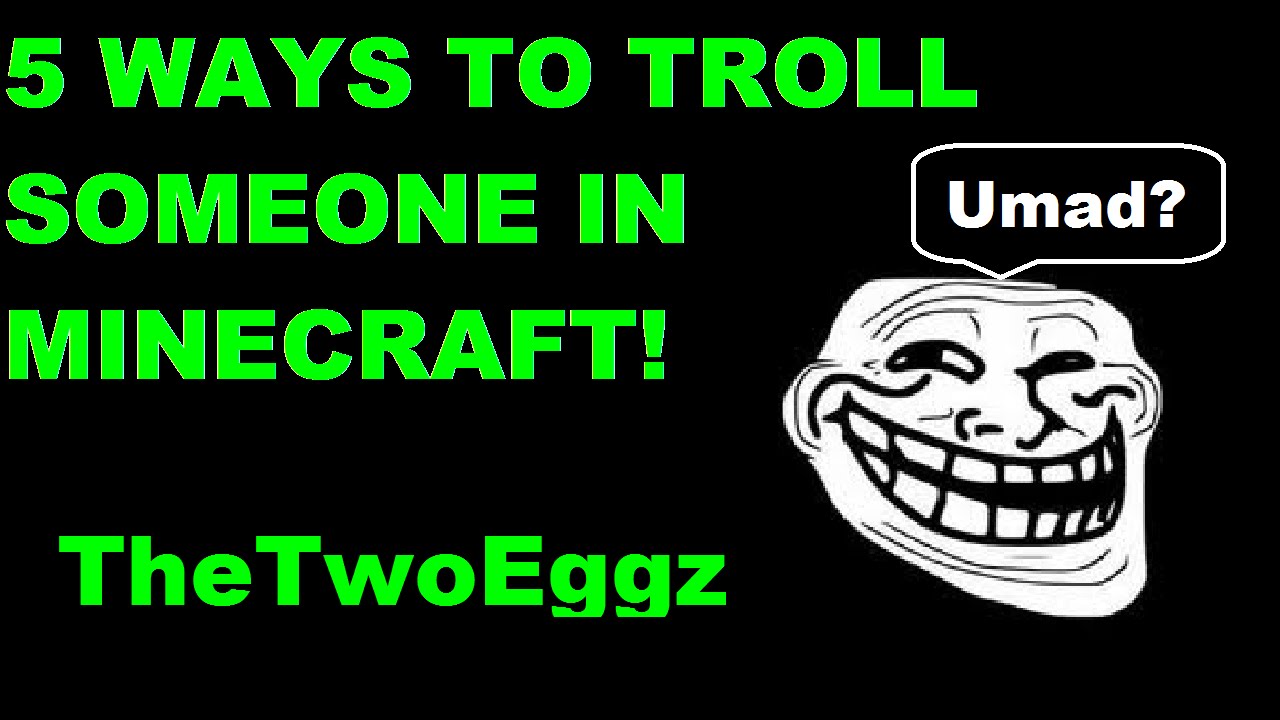 5 ways to troll someone in Minecraft! YouTube