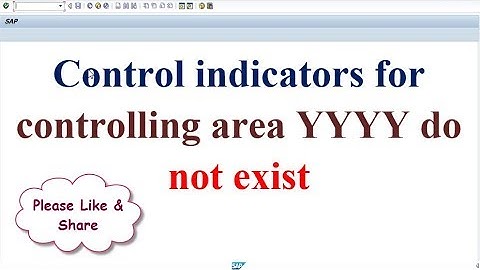 Control indicators for controlling area BK01 do not exist