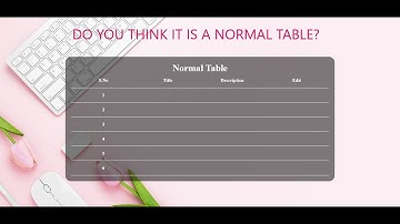 Normal Table CSS HTML for Upcoming Table slider Project