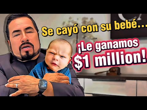 Se cayó con su bebé…¡Le ganamos $1 millón!