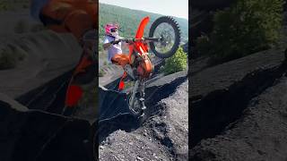 Dirtbikes Vs Massive Coal Wall! #Shorts #Dirtbike #Hillclimb