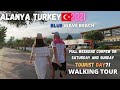 Alanya Turkey walking tour 2021 - Blue wave beach to the city #alanya
