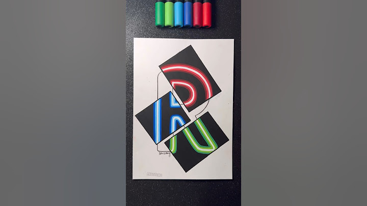 “R” with Neon Lights! 🎨✨🤩 || What letter sould I do next?! 🤔 #artistomg #art #letters