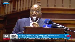 Zuma addresses Cosas about free education