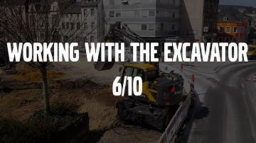 Volvo Wheeled Excavators E-series - Operating instructions - Working with the excavator - 6/10
