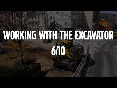 Volvo Wheeled Excavators E-series - Operating instructions - Working with the excavator - 6/10