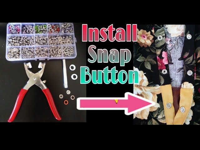 Snap Button Kit With Hand Pressure Pliers Snaps 1 Clear Box - Temu