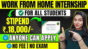 AI Internship 🔥 | Work From Home Internship 🔥 | High Stipend + Certificate