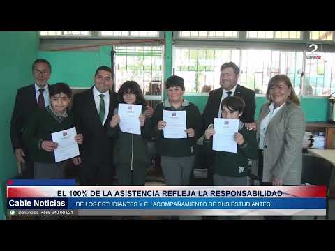 11 SEP 2026 Reconocen a estudiantes de San Antonio con 100% de asistencia