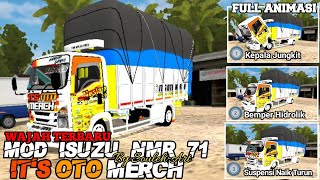 MOD ISUZU NMR 71 TERBARU || LIVERY IT'S OTO MERCH TERBARU || BUSSID