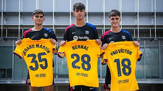Bernal, Gerard Martín y Pau Víctor debutan en partido oficial con el primer equipo thumbnail