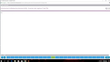 CCNA CAPITULO 1 Version 6 Examen del capitulo 7 de ITN