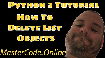 How To Delete List Objects in Python 3