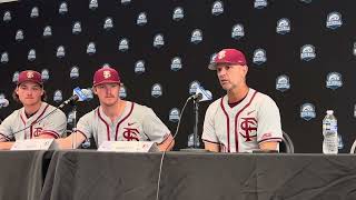 FSU Baseball | Link Jarrett, James Tibbs, and Jamie Arnold on crucial ACCT over UVA