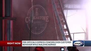 Fire officials express concern over customer behavior while building burned