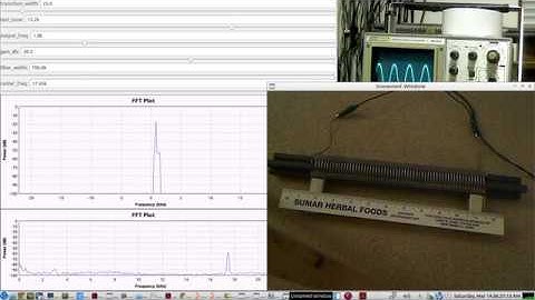 GNU RADIO SDR COMPANION - receive on VLF with antenna hooked to your sound card input - LIVE demo