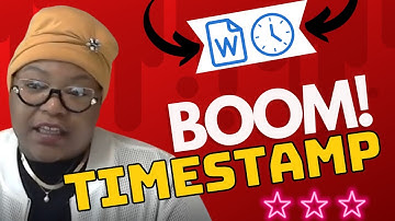 [How To] Create A Timestamp in Microsoft Word