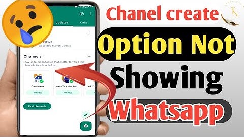 Whatsapp Create Channel Feature Not Showing Problem 100% Solved | Create Channel Nahi aa raha hai