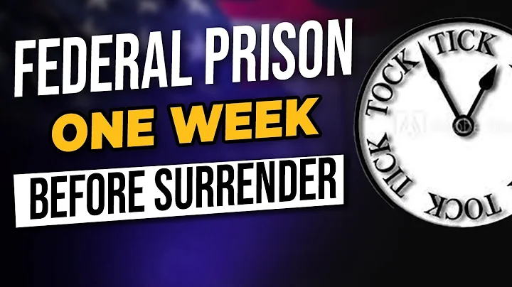One Week Before Surrendering to Yankton Federal Pr...