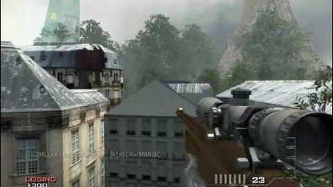 MW3 throwing knife across map