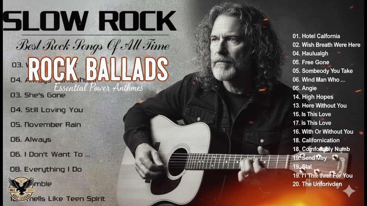 Classic Slow Rock Songs Of All TimeMetallica, Queen, AC/DC, Nirvana, U2, Aerosmith, Led Zeppelin