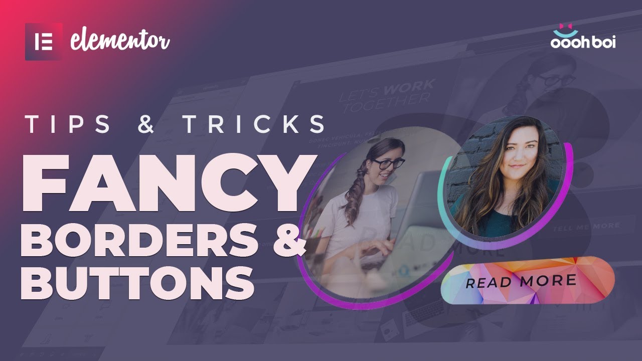 Fancy image borders and buttons - Elementor tips and tricks (Episode 3)