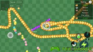 Snake and Fruit 2  Game Online Big Snake😍Amazing Gameplay High Score within 7 minutes😎In Top 10💚❤:) screenshot 4