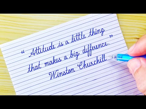 Real Quotes by Winston Churchill | Super Clean Handwriting | Beautiful cursive handwriting EP105
