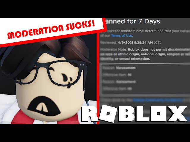 Roblox Moderation sucks😂