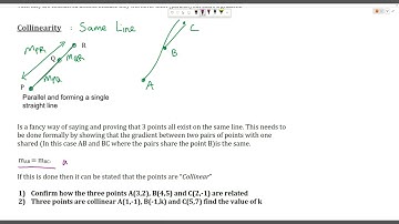 Higher Maths - Straight Line - Parallel, Intersecting, Collinear