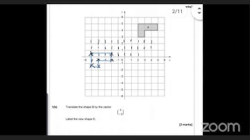 CSEC Mathematics Class - Transformation - Translation - May 04, 2021
